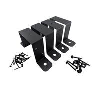 OKODOKO 4 Pack U Shaped Connector Bracket Fence Panel Security Brackets, Concrete Post Clips