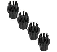 OKODOKO 4pcs Replacement Nylon Brushes with M8 Thread for H2O X5 Steam Multi-surface Cleaning Mop