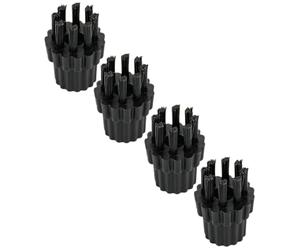 OKODOKO 4pcs Replacement Nylon Brushes with M8 Thread for H2O X5 Steam Multi-surface Cleaning Mop