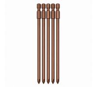 OKODOKO 5 Pack 150mm Ph2 Autofeed Collated Drywall Screwdriver Gun Bit Heavy Duty Phillips No.2 Compatible