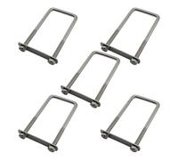 OKODOKO 5 Pack Square U-Bolts 52mm Inner Width 120mm Length M8 With Nuts And Plates