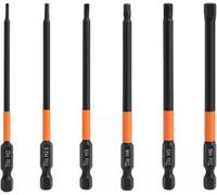 OKODOKO 6Pcs Magnetic Allen Key Drill Bit Set H2/h2.5/h3/h4/h5/h6 1/4" Hex Shank S2 Steel Impact Hex Screwdriver Bits 100mm