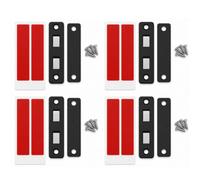 OKODOKO Cabinet Door Magnets, 4 Pack Magnetic Door Catch Ultra Thin Cabinet Magnet Black Drawer