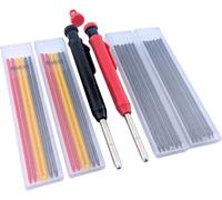 OKODOKO Carpenter Mechanical Pencil Set With Refills & Sharpeners For Deep Hole Marking, Woodworking & Construction