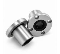 OKODOKO Lm20Uu Round Flange Linear Ball Bearings, 20mm Bore Dia, 32mm Od, 42mm Long 2 Pcs