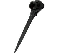 OKODOKO Scaffold Podger Hexagon Ratchet Spanner Steel Erecting Ratcheting Socket Wrench Tool (14 X 17mm)