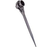 OKODOKO Scaffold Podger Hexagon Ratchet Spanner Steel Erecting Ratcheting Socket Wrench Tool (24 X 30mm)