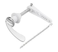 OKODOKO Universal Replacement Toilet Flush Handle Lever Arm Kit for Toilet WC Cistern Tank in Chrome Silver Metal