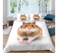 okoikfc Mouse Super King Size Duvet Cover Set 3D Hamster Bedding Sets 3 Piece Soft Brushed Microfiber Quilt Cover 260x220 cm and 2 Pillowcases 50x75 cm for Bedroom C-1182
