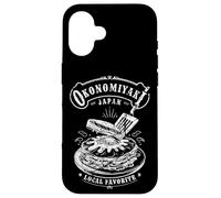 Okonomiyaki Japanese Savory Pancake Osaka Food Fan Souvenir Case for iPhone 16