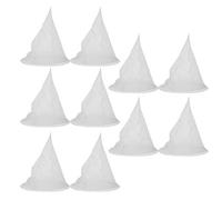 OKOVO 10PCS Honey Strainer, Fine Mesh Strainer with Adjustable Drawstring,Nylon Cone Honey Impurity Filter Mesh,Red Wine Filtration Net Cloth Extract Tool for Beekeepers