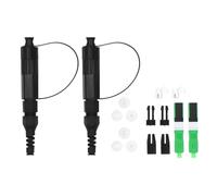 OKOVO 2 Set Fiber Optical Coupler Portable PEI Mini Fast SC Optic Fiber Connector for Data Center