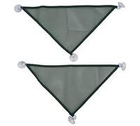 OKOVO 2Pcs Reptile Hammock,Bearded Dragon Triangular Mesh Hammock with Suction Cups,Breathable Mesh Reptile Hammock for Iguanas Anoles Geckos Snakes Chameleon (Large)