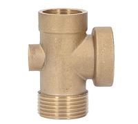 OKOVO 4 Ways Water Hose Splitter Brass G1in Pipe Adapter Connector for Household Self Priming Pump