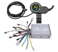 OKOVO 450W 48V 60V Brushless Speed Motor Controller Thumb Throttle with LCD Round Color Display for Electric Bike Scooter
