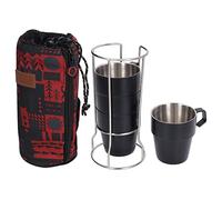 OKOVO 4PCS/Set 300ml Stainless Steel Coffee Cup Thickened Heat Insulation Double Layer Vacuum Coffee Mug Portable Water Cup