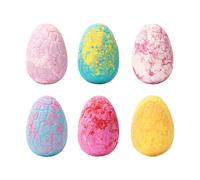 OKOVO 6PCS Bath Bombs Gift Set with Dinosaur Toys Inside Safe Spa Bath Fizz Balls Kit (Pink)