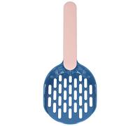 OKOVO Cat Litter Scoop,Plastic Thickened Kitty Litter Sift Shovel with Non-Slip Handle,Easy to Clean Litter Tray Scoop Litter Scooper for Small Pet Litter Boxes Cleaning (blue powder)