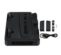 OKOVO Charging Stand Base Heat Dissipation Fan 4 Ports LED Indicator Light Charging Station for PS5 Console