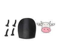 OKOVO Cow Toilet Roll Holder Plastic Easy Using Decorative Tissue Paper Roll Storage Basket for Bathroom