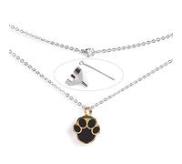 OKOVO FOOTPRINT PATTERN URN NECKLACE ELEGANT DOG'S MEMORIAL PET ASH PENDANT FOR DAILY PRAYER