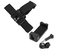 OKOVO Head Strap Mount Black Adjustable Holder Kit Action Camera Mobile Phone Applicable Scene Outdoor Indoor Adventure Exploration Photography