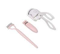 OKOVO Heated Eyelash Curler Set Handheld Electric USB Eyelash Curler Kits Rechargeable Eyelash Curler with Eyelash Comb,Portable Makeup Tool