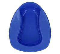 OKOVO Large Bed Pan Nursing Thicken 10 Degree Slope Bedridden Bedpan for Elderly Pregnant Women (Dark Blue)