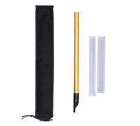 OKOVO Musical Short Flute Portable Alloy Professional Level Short Flute with Learning Manual for Students (Gold C Tune)