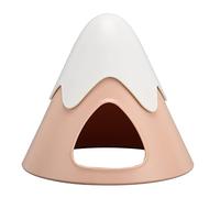 OKOVO Snow Mountain Shape Hamster House,Landscaping Guinea Pig Hideout,Small Animal Warm Nest Pet Hideout for Hamster Guinea Pig Chinchilla 160x135mm (Pink)