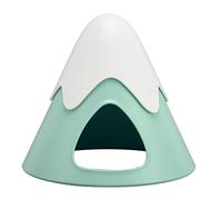 OKOVO Snow Mountain Shape Hamster House,Landscaping Guinea Pig Hideout,Small Animal Warm Nest Pet Hideout for Hamster Guinea Pig Chinchilla 160x135mm (Green)
