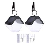 OKOVO Solar Wall Lights Dual Light Modes IP55 Long Life Time Solar Landscape Spotlights Outdoor for Garden Yard