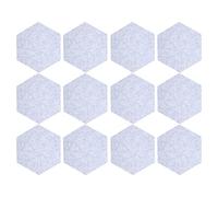OKOVO Sound Absorption Panel Hex Acoustic Isolation Soundproofing Foam Kit Home Decor (Grey)