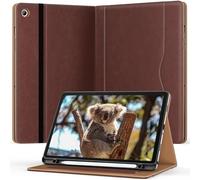 OKP Case for Samsung Galaxy Tab A9+ 11 inch 2023(SM-X210/X216/X218), PU Leather Folio Cover with Multi-Angle Stand//Pen Holder, Auto Wake/Sleep Case for Galaxy A9 Plus 11" Tablet (Brown)