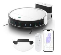 OKP Robot Vacuum Cleaner with Mop 3-in-1, 120min Runtime, Precise Obstacle Avoidance, Robotic Vacuum Ultra-slim 3 inch with Remote Control, Self-Charging, WiFi/App/Alexa,Ideal for Pet Hair, Carpets