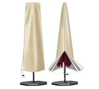 OKPOW Parasol Cover 420D Oxford Fabric Waterproof Patio Umbrella Covers with Zip (190 * 30 * 50cm), for 9ft to 11ft Garden Outdoor Umbrella