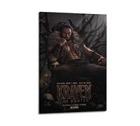 oksdjhrnn V BY N Kraven The Hunter Poster Vintage Art Cover Room Decor Aesthetic Bedroom Decor Canvas Posters For Bedroom 12x18inch(30x45cm) Frame-style