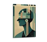 OKSDMQNS Bauhaus Poster Poster Decorative Painting Canvas Wall Posters And Art Picture Print Modern Family Bedroom Decor Posters 16x24inch(40x60cm)