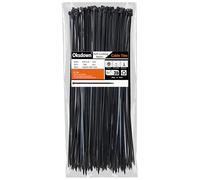 Oksdown 100 Pack Black Plastic Cable Ties 250mm×3.6mm Heavy Duty Strong Nylon Premium Self Locking 10 inch/25 cm Long Zip Tie Wraps