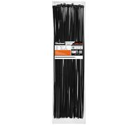 Oksdown 100 Pack Black Plastic Cable Ties 400mm×3.6mm Heavy Duty Strong Nylon Premium Self Locking 16 inch/40 cm Long Zip Tie Wraps
