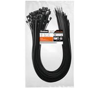 Oksdown 100 Pack Black Thick Cable Ties Heavy Duty Large 760mm×7.6mm Strong Nylon Plastic Self Locking 30 inch/76 cm Extra Long Zip Tie Wraps