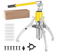 OKSTENCK 15 Ton Integral Hydraulic Bearing Puller, Bearing Hub Separator 3-Jaw Manual Hydraulic Press, 3-in-1 Pump Hose Puller