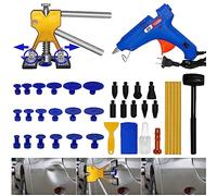OKSTENCK 39 PCS Car Dent Repair Kit -Auto Paintless Dent Remover Tools with Glue Gun, Minor Dent and Deep Dent Removal Suction Cup, Golden Dent Puller and Rubber Hammer