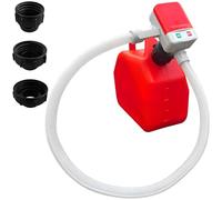 OKSTENCK Automatic Fuel Transfer Pump, Portable Battery Operated Fuel Transfer Pump with Auto Stop Sensor 2.4 GPM, Hose, 3 Tank Adapters for Gasoline, Diesel and Oil, Most Gasoline Tanks Can Be Fitted