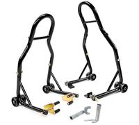 OKSTENCK Motorcycle Paddock Brackets Front Rear Combination Wheel With Rear Fork Shaft Lift for Sports Bike Fine-Tuning Frame Stand (1102 Lbs)