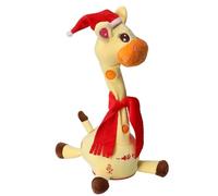 OKSUTTS Dancing Talking Singing Giraffe Toy with Voice Recording, Volume Control Educational Dancing Toy, Mimicking Talking Giraffe for Toddlers 0 1 2 3 4 5 6 Year Old (Yellow)