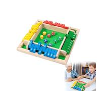 OKSUTTS Shut The Box Game 4 Player, Shut The Box-Wooden Dice Board Game, Educational Dice Games, Family Board Holiday Travel Fun Games, for Improving Mathematical Skills＆Thinking