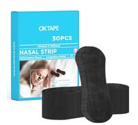 OKTAPE Nasal Strips for Snoring | Nasal Congestion Relief | Snoring Relief | Nose Tape for Sleeping,30PCS,Black