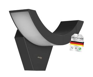 Oktaplex Lighting Lima LED Outdoor Wall Light 10 W IP54 Waterproof | Outdoor Light 3000 K Warm White | Exterior Light | Wall Outside Anthracite