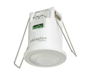 Oktaplex Ron Built-in Motion Sensor Indoor Flat 360 Degrees / 8 m Infrared Sensor Ceiling Mounting 3-Wire 230 V LED Suitable